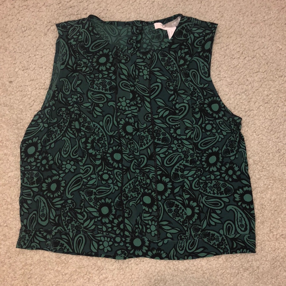 green floral crop (S)